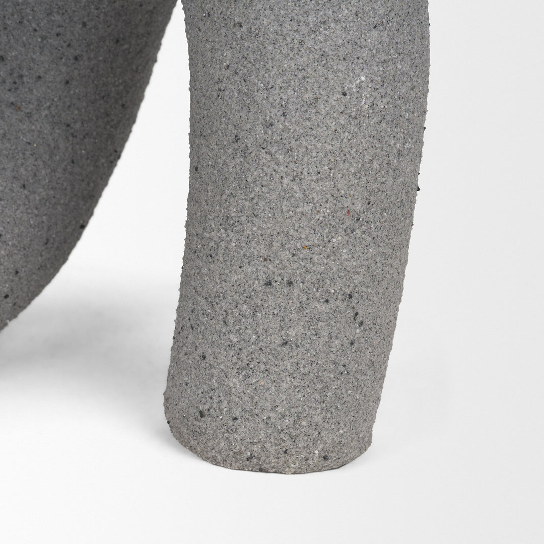 Kailyn Resin Textured Concrete Gray Decorative Object Decor Mercana