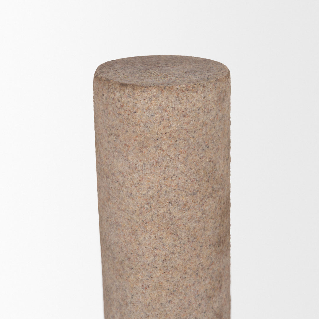Kailyn Resin Textured Concrete Gray Decorative Object Decor Mercana