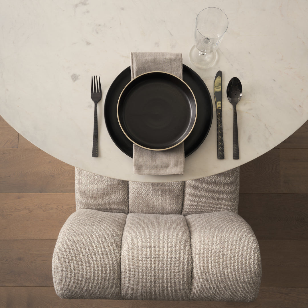 Wilkins Gray Performance Fabric Upholstered Dining Chair Dining Room Mercana