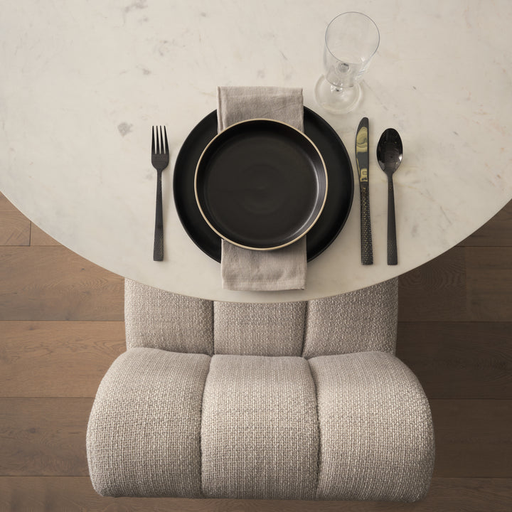 Wilkins Gray Performance Fabric Upholstered Dining Chair Dining Room Mercana