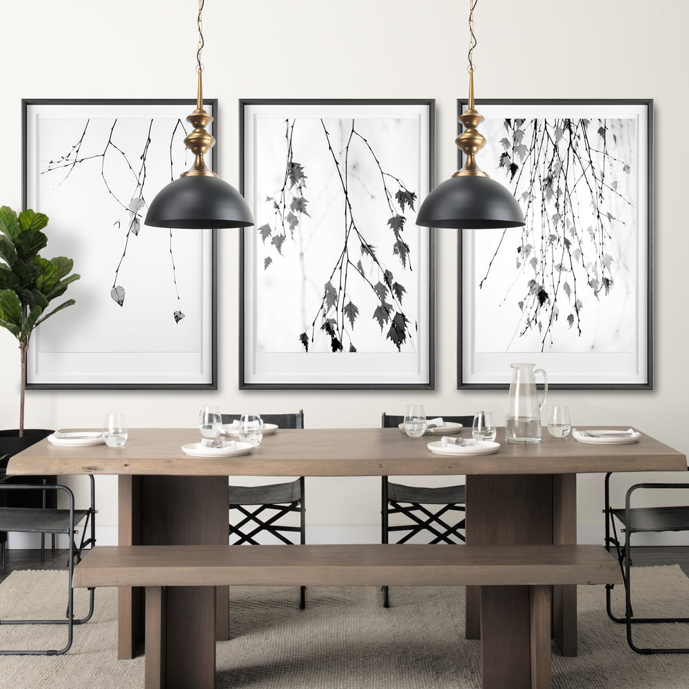 Willson Black Iron W/Antique Brass Dome Pendant Light Decor Mercana