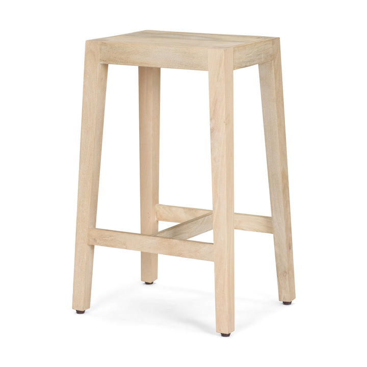 Colony Light Brown Solid Wood Counter Stool Dining Room Mercana