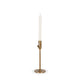 Chantria Small Solid Natural Brass Adjustable Taper Candle Holder Decor Mercana #small