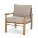 Witton Gray Fabric Beech Wood Slingback Backrest Accent Lounge Chair Living Room Mercana
