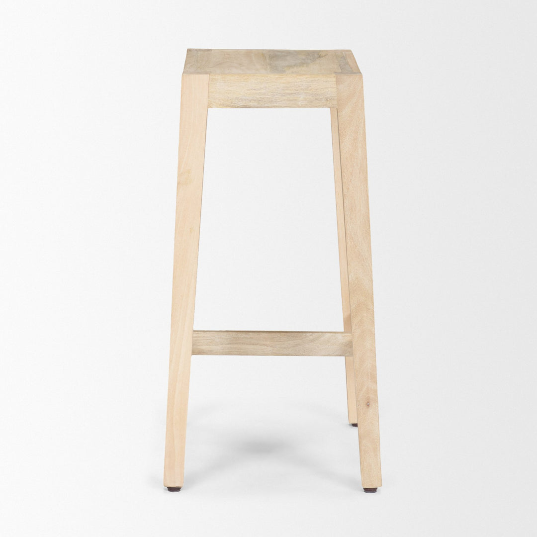 Colony Light Brown Solid Wood Counter Stool Dining Room Mercana