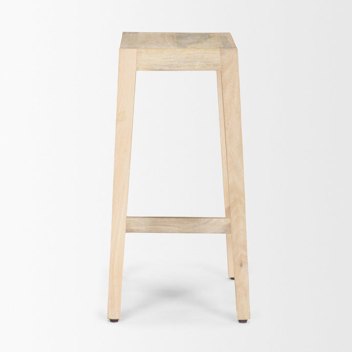 Colony Light Brown Solid Wood Counter Stool Dining Room Mercana