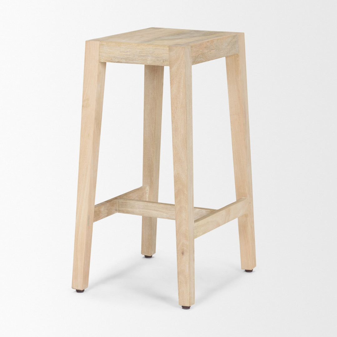 Colony Light Brown Solid Wood Counter Stool Dining Room Mercana