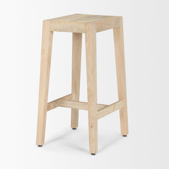 Colony Light Brown Solid Wood Counter Stool Dining Room Mercana