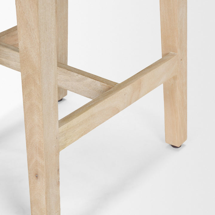 Colony Light Brown Solid Wood Counter Stool Dining Room Mercana