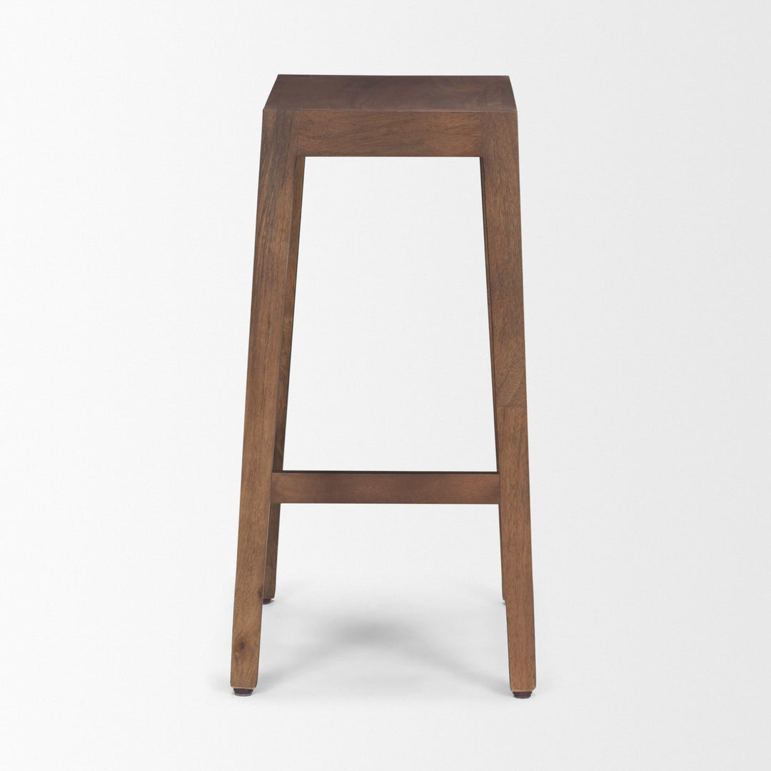 Colony Medium-Dark Brown Solid Wood Counter Stool Dining Room Mercana