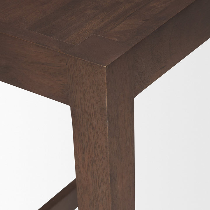 Colony Medium-Dark Brown Solid Wood Counter Stool Dining Room Mercana