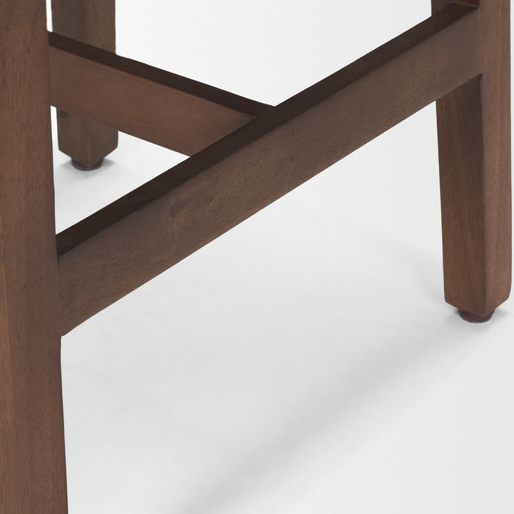 Colony Medium-Dark Brown Solid Wood Counter Stool Dining Room Mercana