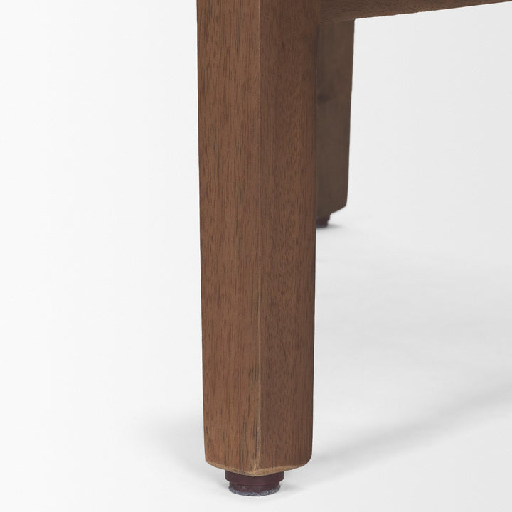 Colony Medium-Dark Brown Solid Wood Counter Stool Dining Room Mercana