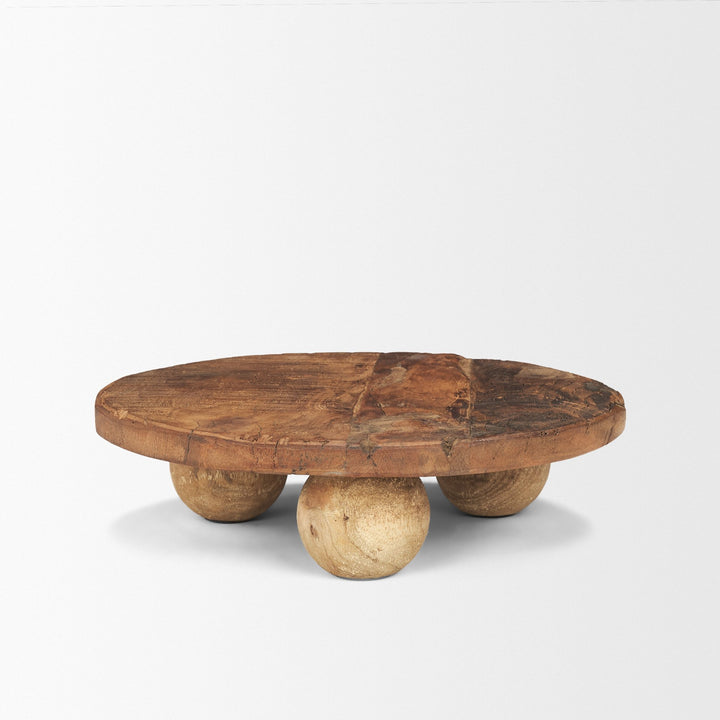 Kerra Small Solid Reclaimed Wood Tray Decor Mercana