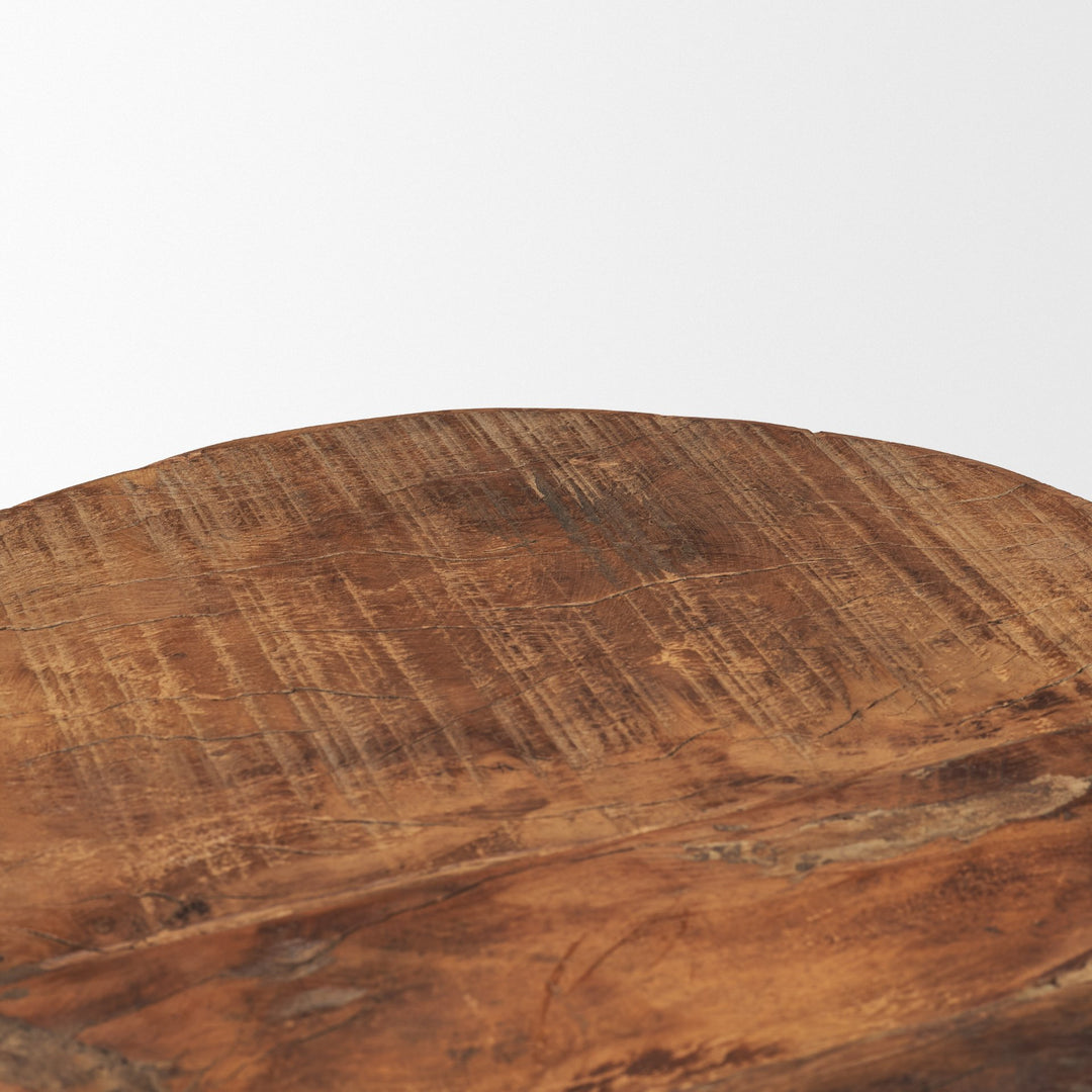 Kerra Small Solid Reclaimed Wood Tray Decor Mercana