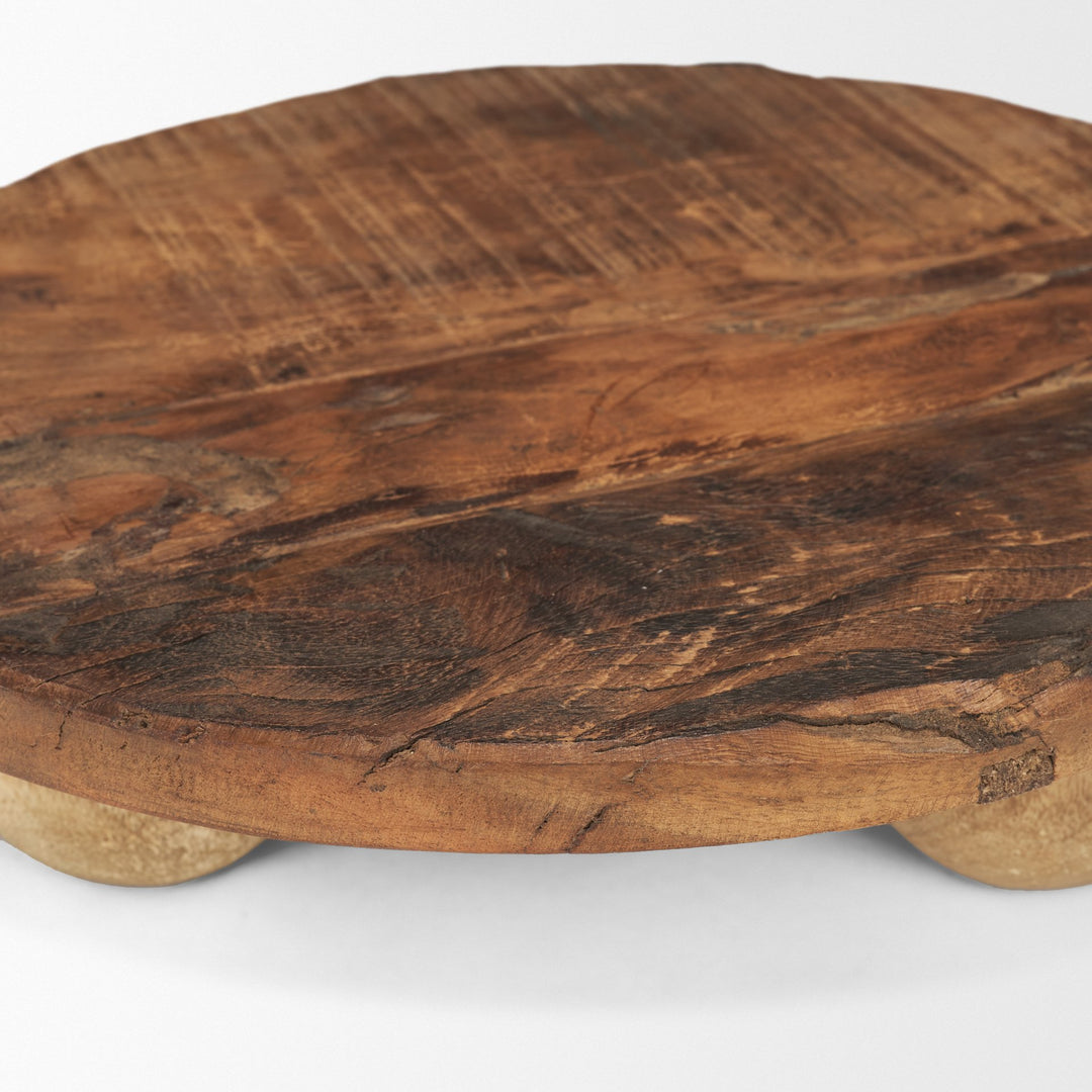 Kerra Small Solid Reclaimed Wood Tray Decor Mercana