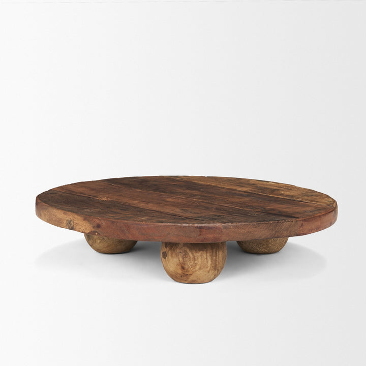 Kerra Large Solid Reclaimed Wood Tray Decor Mercana