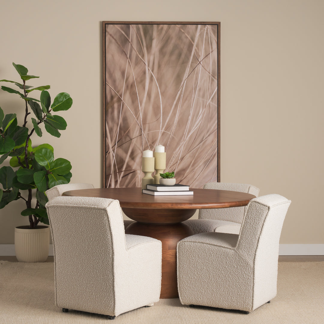 Akira Small Textured Beige Metal Pillar Candle Holder Decor Mercana