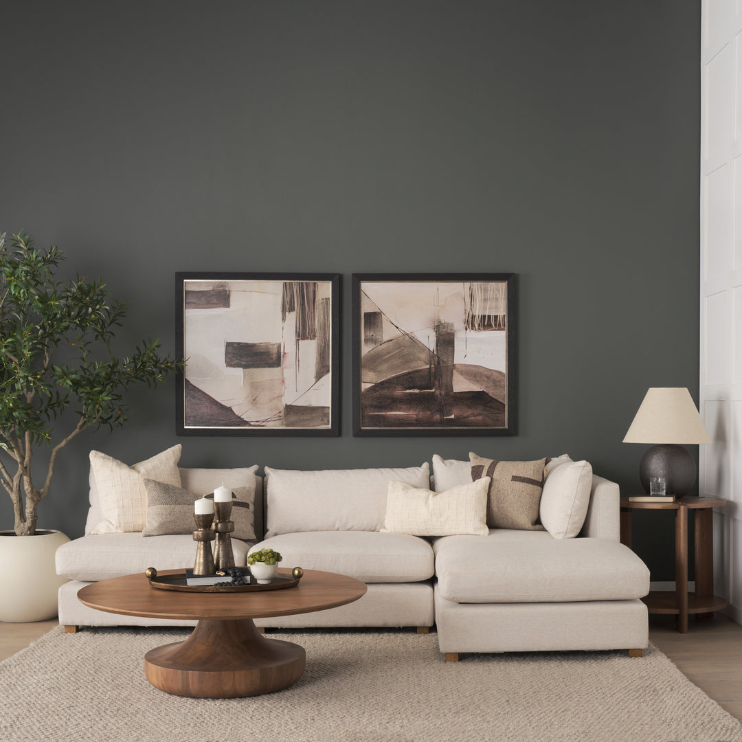 Hisako Mid Brown Open Round Accent Table Dining Room Mercana