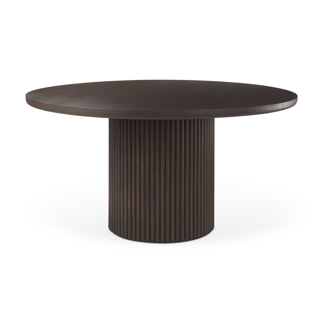 Terra Fluted Dining Table - 4 Niles Chairs Dining Room Mercana