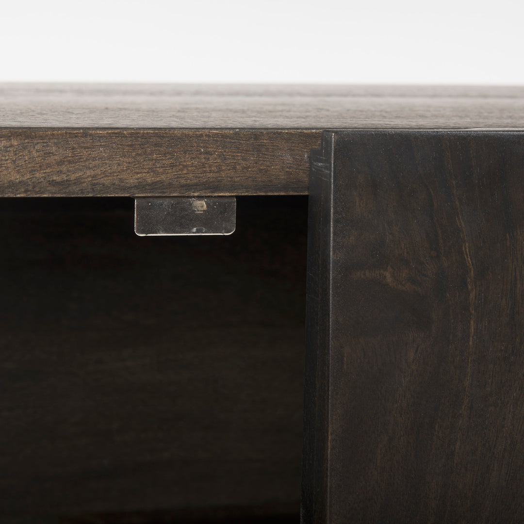 Darwin Dark Brown Wood 2 Door Accent Cabinet Decor Mercana