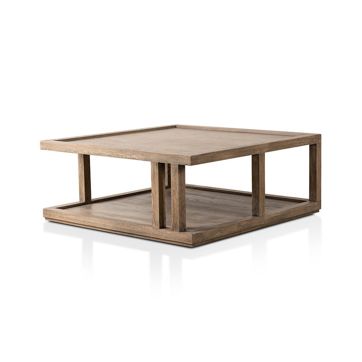 Charley Coffee Table, Natural Oak Living Room Four Hands   