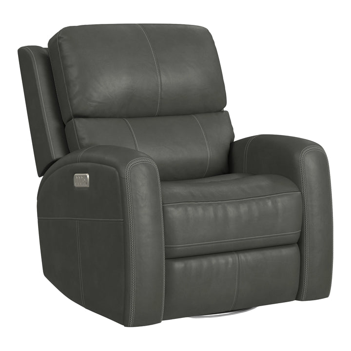 Linden Power Swivel Gliding Recliner Living Room Flexsteel