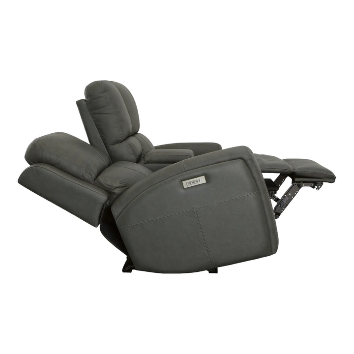 Linden Power Reclining Loveseat with Console Living Room Flexsteel