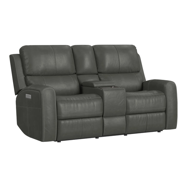 Linden Power Reclining Loveseat with Console