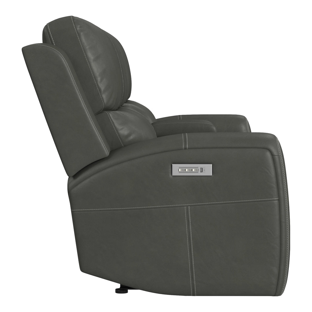 Linden Power Reclining Loveseat with Console Living Room Flexsteel