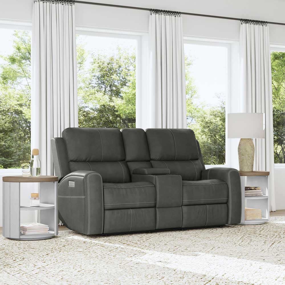Linden Power Reclining Loveseat with Console Living Room Flexsteel