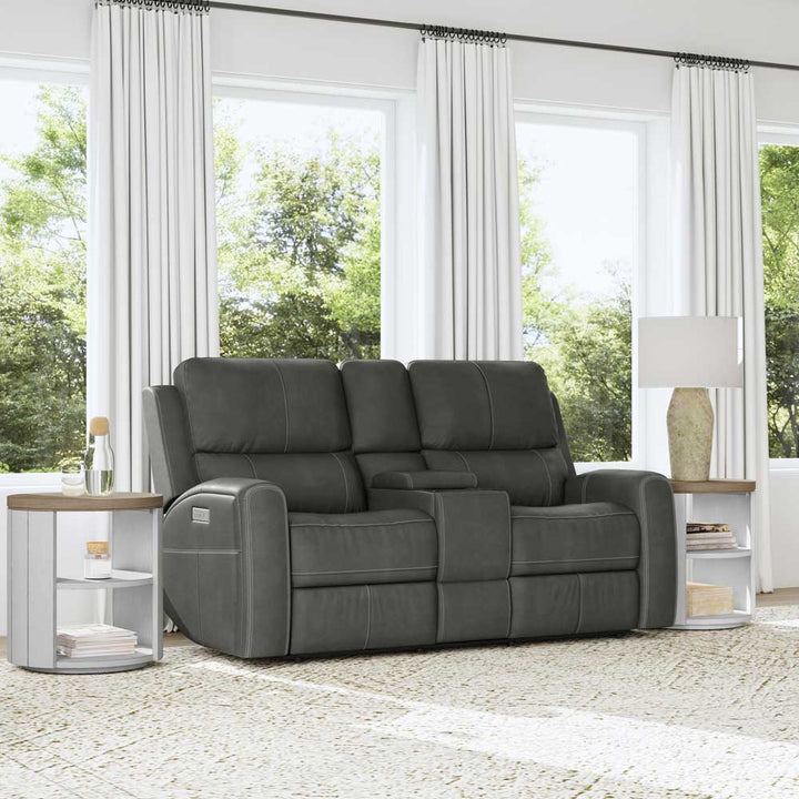 Linden Power Reclining Loveseat with Console Living Room Flexsteel