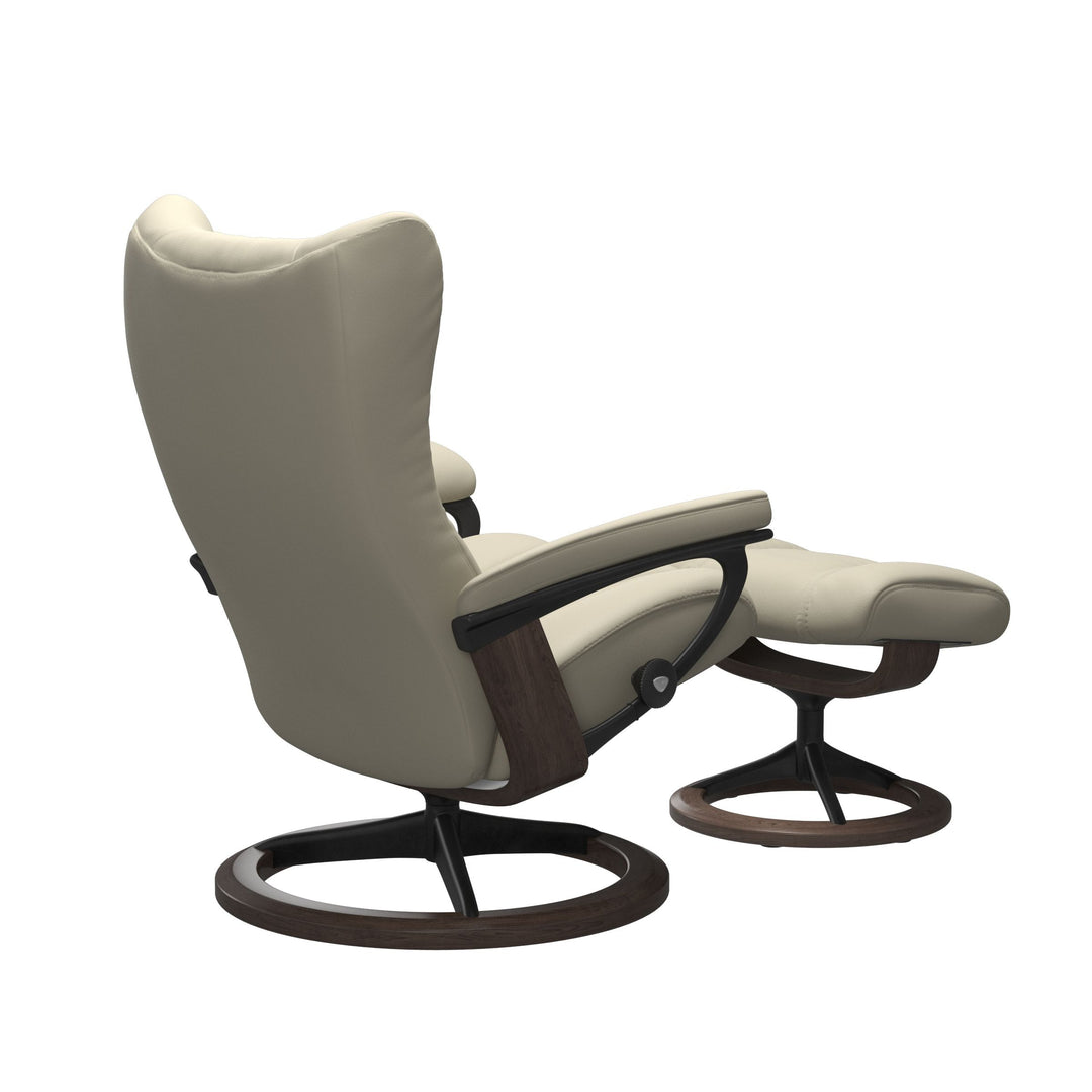 Stressless Wing Signature Chair & Ottoman Living Room Ekornes