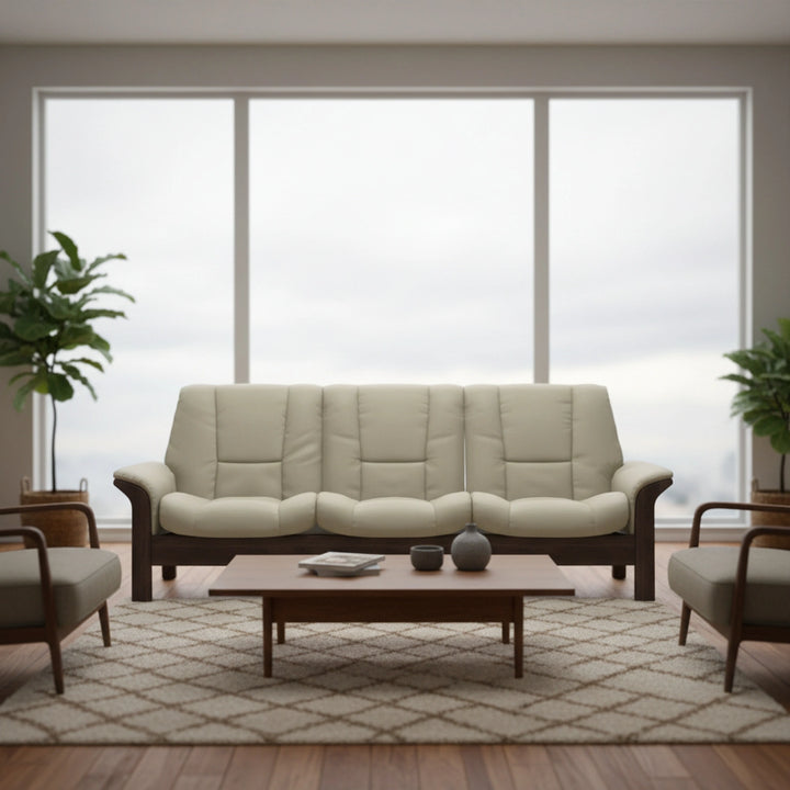 Stressless Buckingham Low Back 3 Seat Sofa Living Room Ekornes