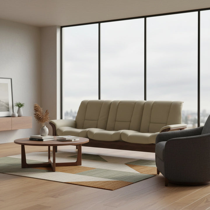 Stressless Buckingham Low Back 3 Seat Sofa Living Room Ekornes