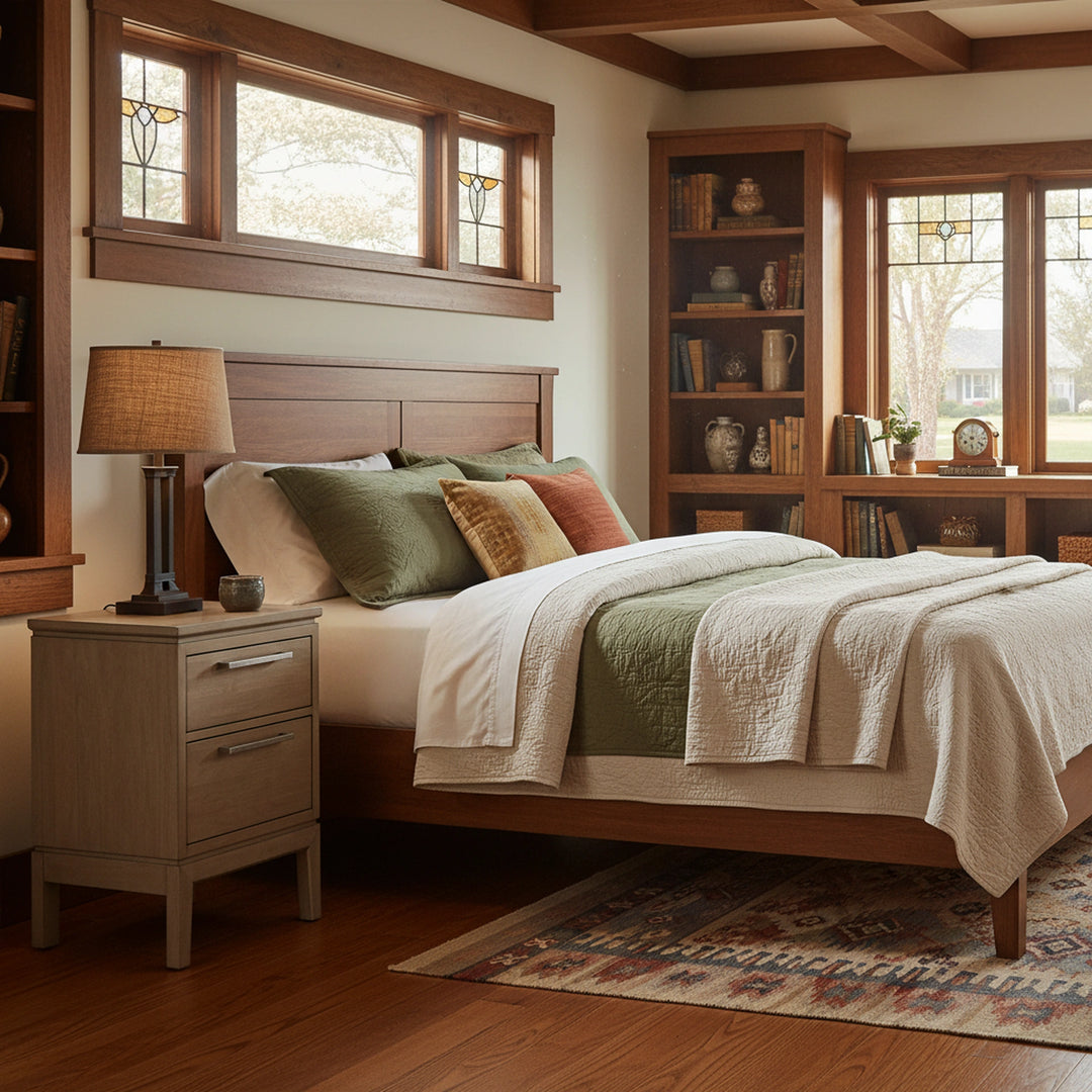 Bailey Small 2 Drawer Nightstand Bedroom Whittier Wood