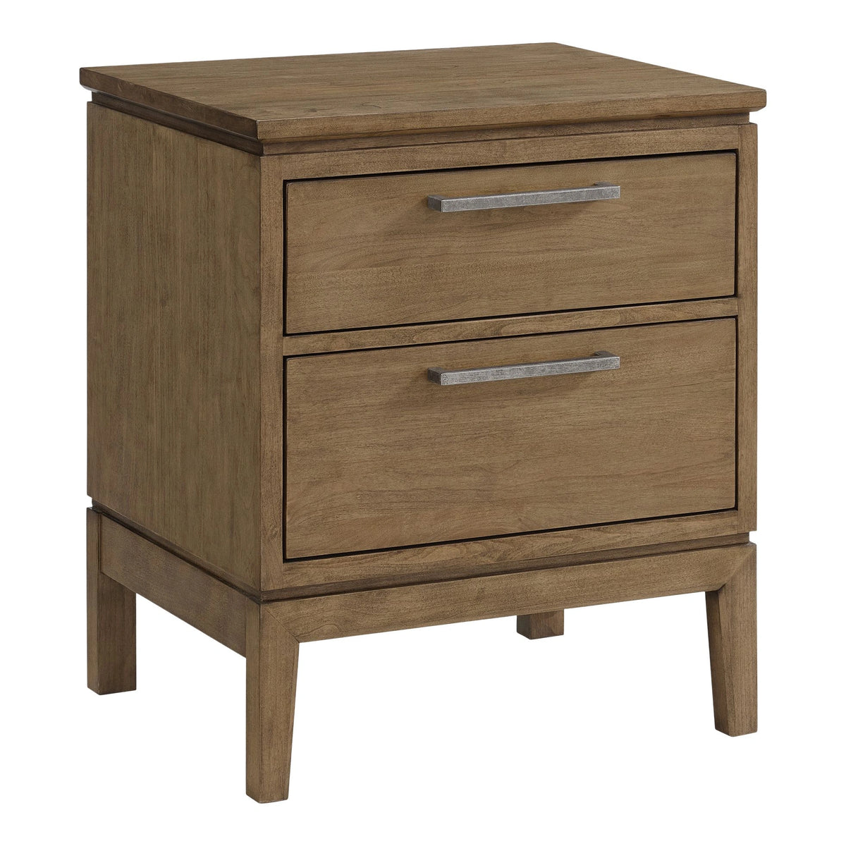 Bailey 2 Drawer Nightstand Bedroom Whittier Wood Nutmeg