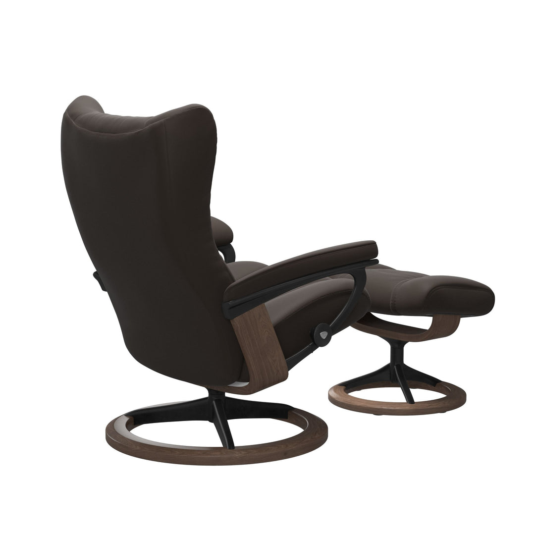 Stressless Wing Signature Chair & Ottoman Living Room Ekornes