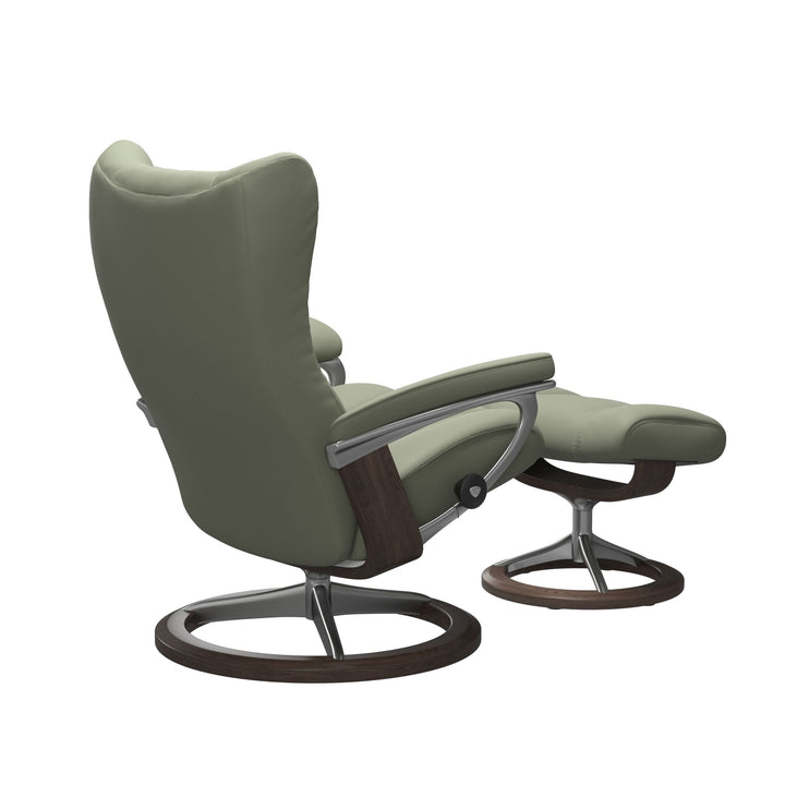Stressless Wing Signature Chair & Ottoman Living Room Ekornes