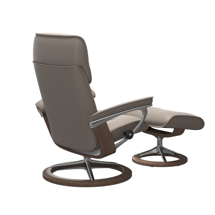 Stressless Admiral Signature Chair & Ottoman