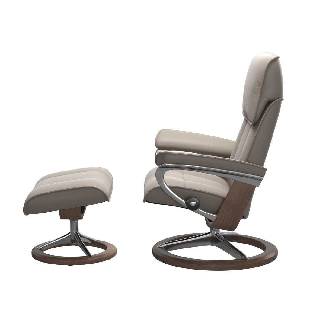 Stressless Admiral Signature Chair & Ottoman