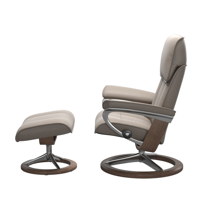 Stressless Admiral Signature Chair & Ottoman