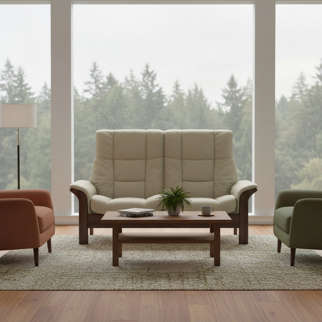 Stressless Buckingham High Back Loveseat Living Room Ekornes