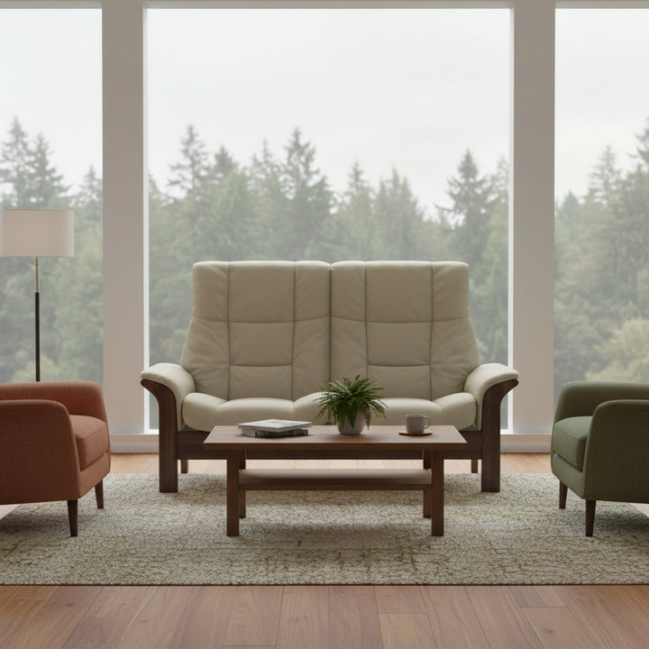 Stressless Buckingham High Back Loveseat Living Room Ekornes