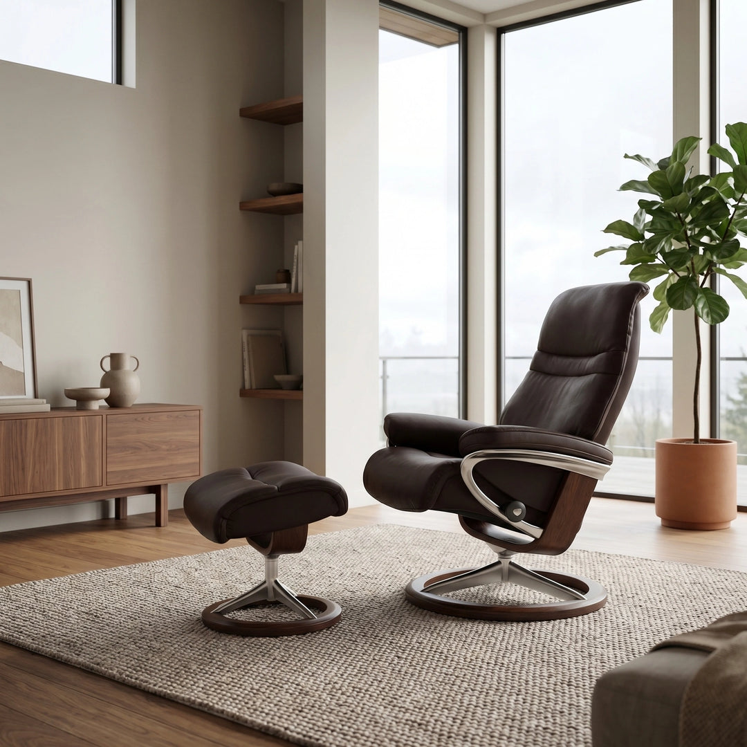 Stressless Sunrise Signature Chair & Ottoman Living Room Ekornes