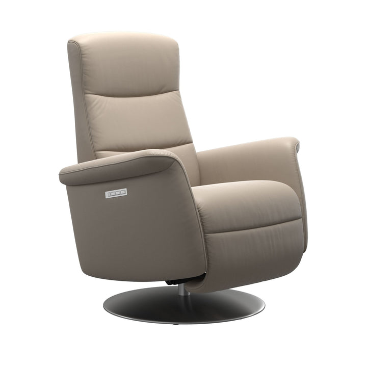 Stressless Mike Recliner - Steel Base Living Room Ekornes Small Paloma Mushroom