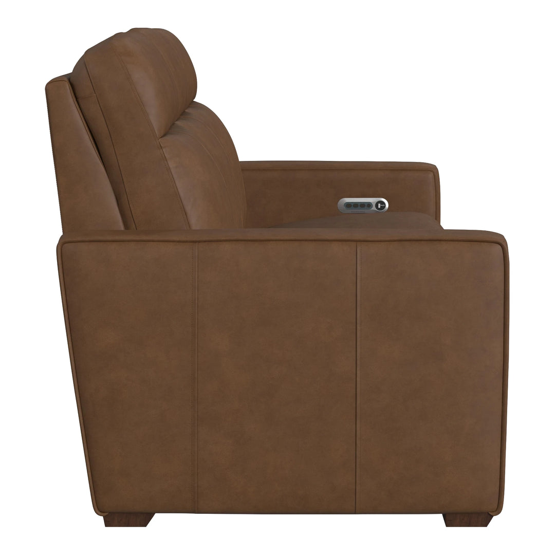 Dutch Power Reclining Sofa with Console Living Room Flexsteel