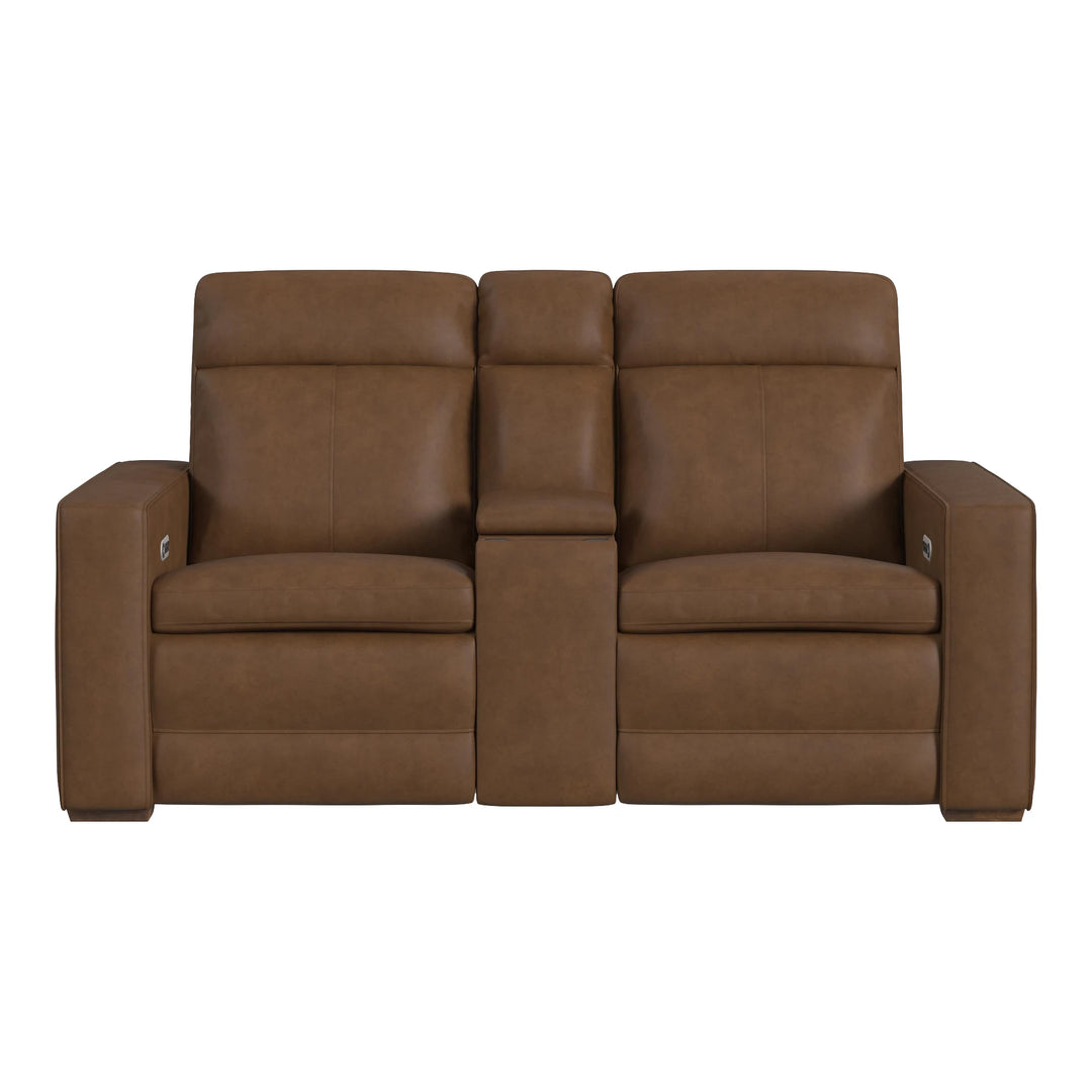 Dutch Power Reclining Loveseat with Console Living Room Flexsteel