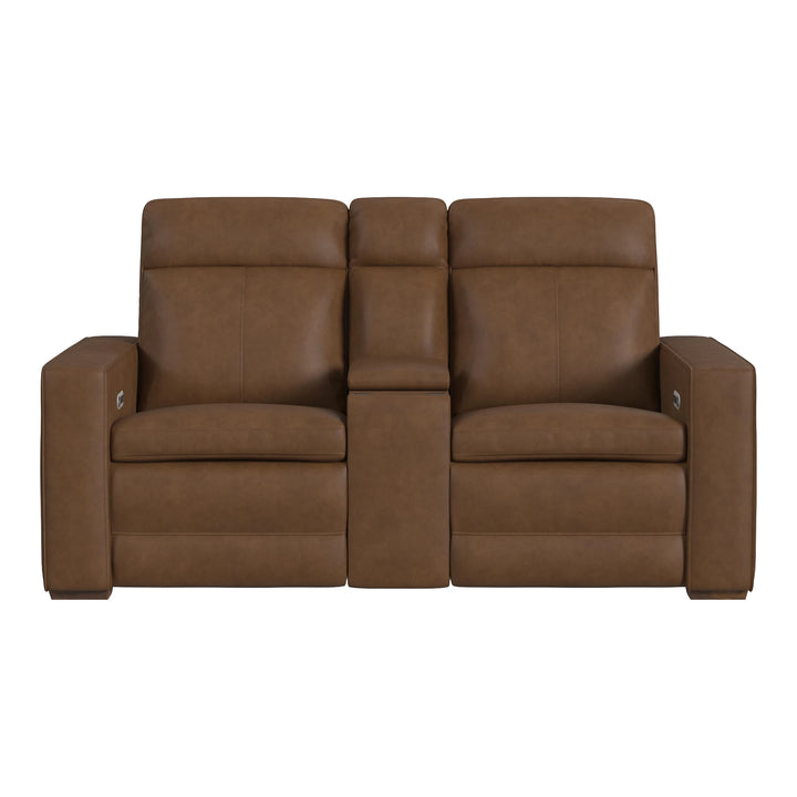 Dutch Power Reclining Loveseat with Console Living Room Flexsteel