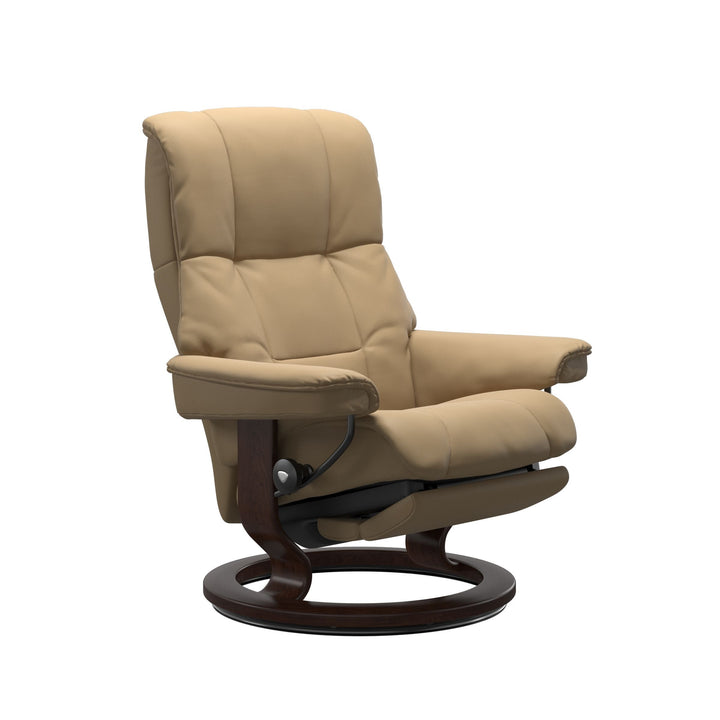 Stressless Mayfair Classic Power Chair Living Room Ekornes Medium Paloma Sand Brown Stain